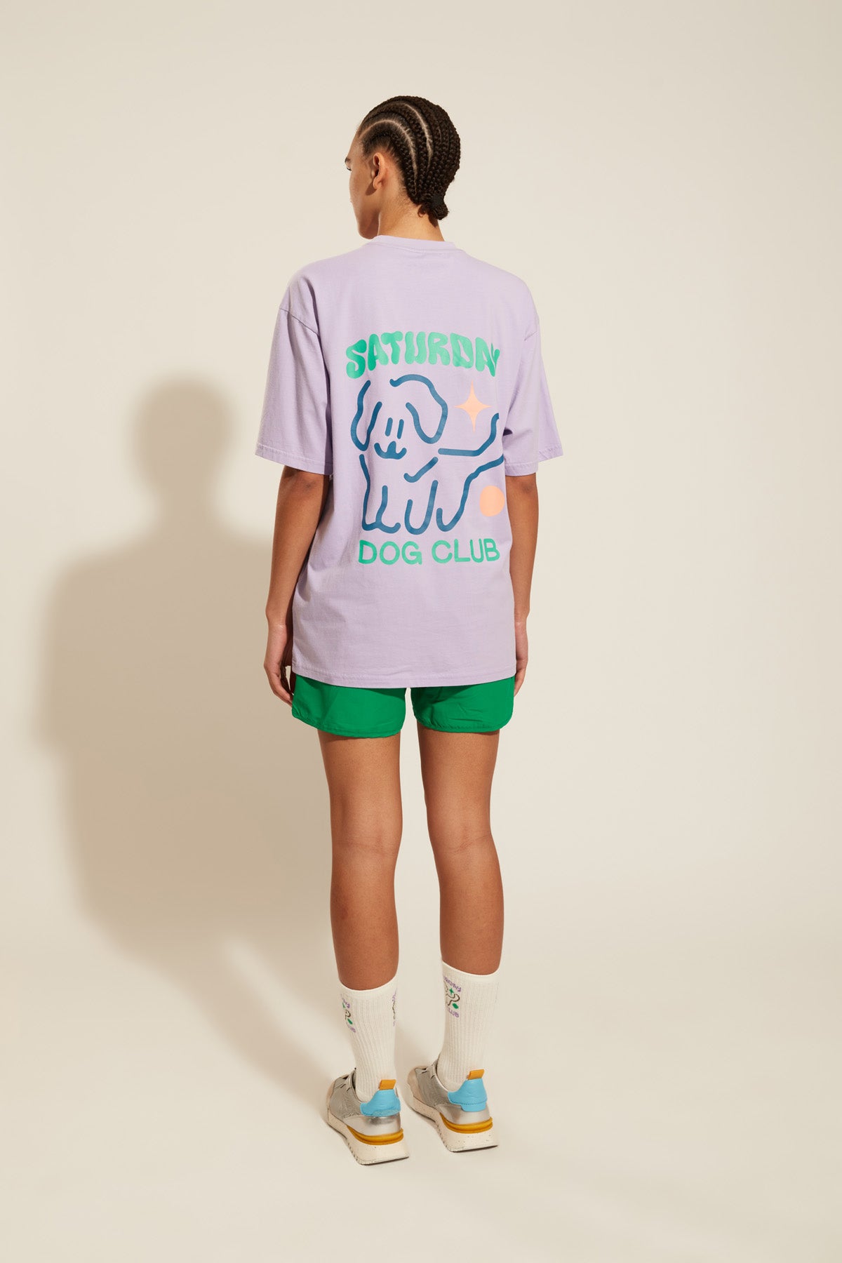 Periwinkle "Saturday Dog Club" T-shirt