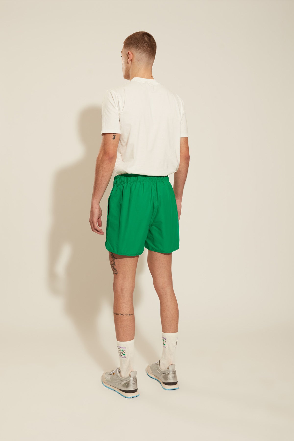 Kelly Green Cotton Shorts
